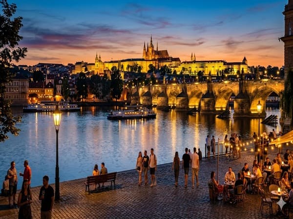 Spend an evening by the Vltava